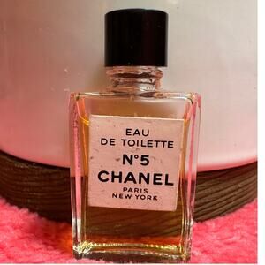 Vintage CHANEL NO.5 Eau De Toilette 0.13 Oz 4ml Mini Travel Size Perfume
